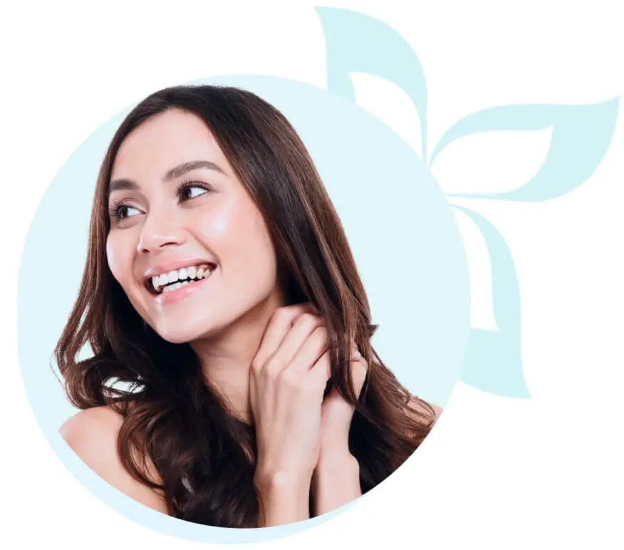 Woman smiling